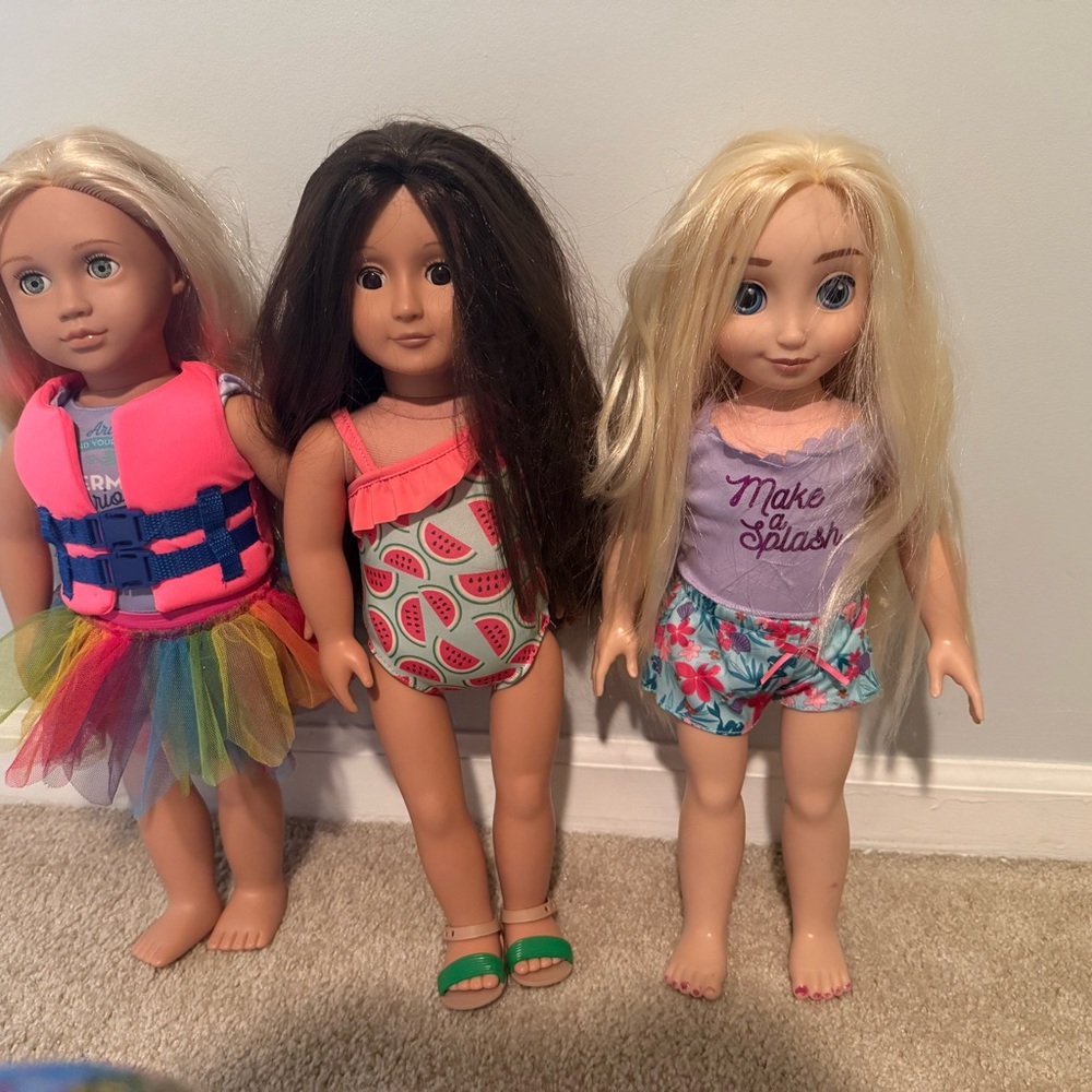 Colorful Kids Dolls Set